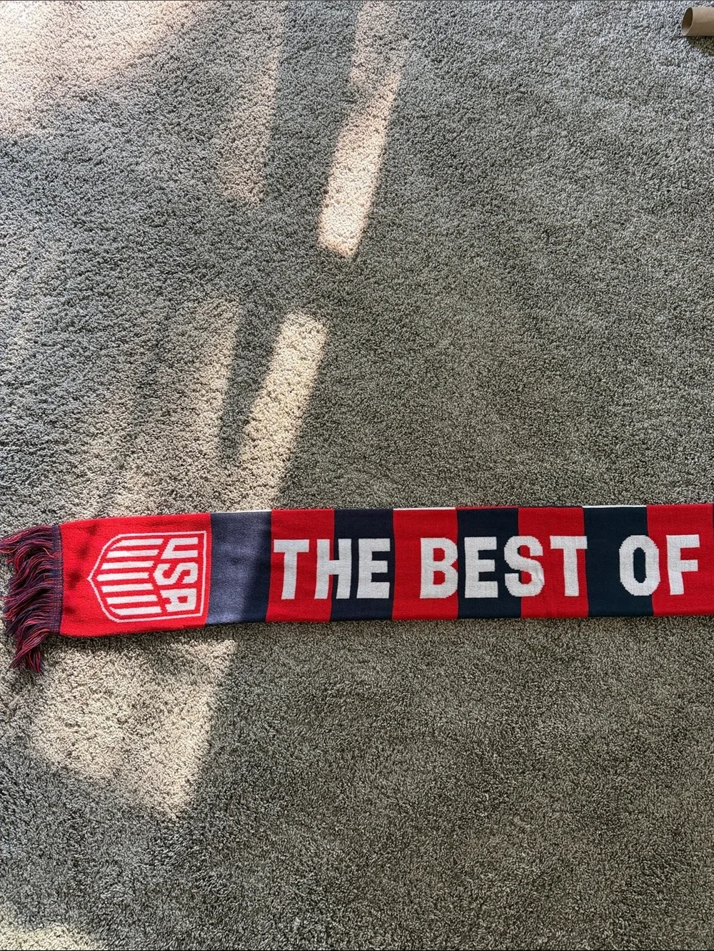 NEW! USA SOCCER “THE BEST OF U.S.” SCARF. UNISEX. ONE SIZE FITS ALL.